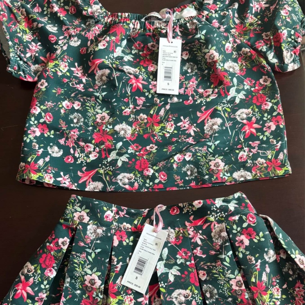 Shirt and Skirt Outfit